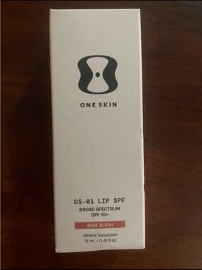 One Skin bare blush lip spf new